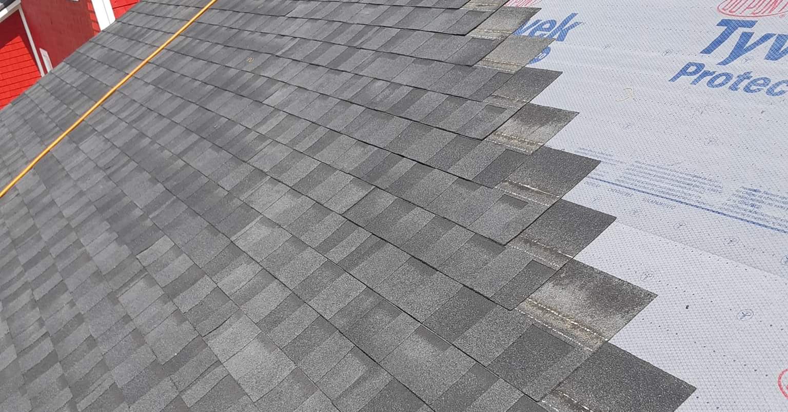 Completed roofing project